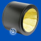 Atlas Sound Q408 Speaker Enclosure 8" Q Series 1 Cubic ft Cylindrical Enclosure with Undercoating