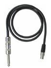 Shure WA302 Instrument Cable, 1/4" Jack to 4-pin Mini Connector