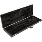 Fender 099-6173-306 Pro Series Bass Case for Precision & Jazz Bass Hardshell Case with Black Plush Interior