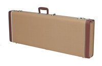 Fender 099-6173-400 G&G Deluxe Hardshell Case for Jazz Bass Harshell Case Tweed with Red Poodle Plush Interior