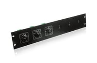 Atlas Sound AT-PLATE-052 Attenuator Rack Mounting Plate Holds up to 6 Attenuators