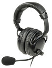 Listen Technologies LA-454 Headset 4 Dual Over-Ear Headset with Noise-Cancelling Boom Microphone