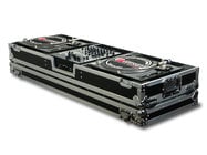 Odyssey FZDJ12W Universal DJ Coffin Case with Wheels, Holds a 12" Format DJ Mixer & 2 Turntables in Standard Position