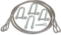 Octasound SPH2L-SS-06 6 ft Steel Wire Rope with Closed Looped Ends