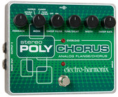 Electro-Harmonix STEREOPOLYCHORUS Stereo Polychorus Analog Chorus/Flanger/Slapback Echo Pedal with Power Supply