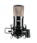 Apex Electronics Apex435B Wide Diaphragm Condensor Side Address Cardioid Microphone with Shockmount