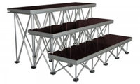 Show Solutions DD-4812R24 4ft x 1ft 24" Stair Package with 3 steps