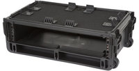 SKB Cases 1SKB-iSF2U Injection Molded 2RU Rack Studio Flyer Rack and Laptop Combo Case