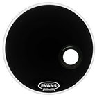 Evans BD22RB 22" EQ3 Resonant Bass Drum Head in Black
