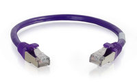 Cables To Go 00913 Cat6 Snagless Shielded (STP) 35 ft Ethernet Network Patch Cable, Purple