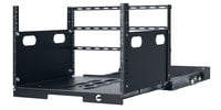 Lowell LPOR2-719  Pull-Out 7 Unit Rack with 2 Slides, 19" Deep, Black