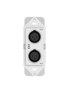 Attero Tech unXP2I 1-Gang Passive Wall Plate with 2 Female XLR Connectors