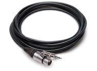 Hosa MXM-025 25 ft Camcorder Mic Cable, Neutrik XLR3F to Hosa 3.5mm TRS