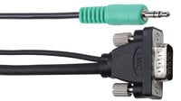 Liberty AV E-MVAM-M-15 Micro VGA Cable with Companion 3.5mm Stereo Audio, 15 ft