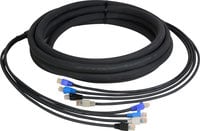 TecNec CES-RJ45-150 4-Channel RJ45 CAT5e Tactical Ethernet Snake, 150 ft