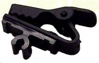 Shure RK354SB Black Single Bar Tie Clips for WL93 and SM93 Microphones (2)