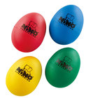 NINO Percussion NINOSET540 4 Piece Set of Plastic Egg Shakers