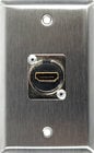 My Custom Shop WPLG-1199  Single Gang Gray Lexan Wall Plate with (1) HDMI Feed-Thru Connector