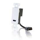 Cables To Go 41043 HDMI Pass-Through Wall Plate in White