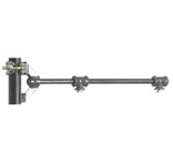 City Theatrical 204 Safer Sidearm With 24" of 1/2" Pipe and Two Sliding Ts