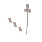 Audio-Technica MT830cW-TH Omnidirectional Condenser Lavalier Microphone plus 55" Cable Terminated with 4-Pin Locking Connector for A-T UniPak® Systems, Beige
