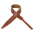 Levys M317HPR-RST 2.5" Pull-Up Veg Tan Leather Guitar Strap, Rust