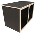 Sound Construction R14-2ST Double Bay Straight Studio Racks 14RUx2 Studio Rack Cabinet with (2) 14RU Rack Bays