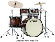 Tama LKP42HTSGKP S.L.P. Dynamic Kapur 4-piece Shell Pack, Gloss Black Kapur Burst