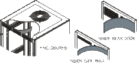 Middle Atlantic Products VBK-DRK Vent Blocker Kit for DRK, Rear Door Vent Strip Only