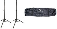 Vu SSA100-PK1-K SSA100 Bundle (2) SSA100-10B Aluminum Speaker Stands with (1) STB100-103 Dual Tripod Speaker Stand Bag