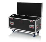 Gator G-TOURTRK452212 45"x22"x27" Utility Flight Case with Dividers and Casters, 12mm Wood