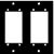Middle Atlantic Products 2ELCO90 Punched Panel w/2Elco-90