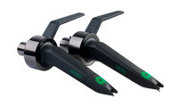 Ortofon Inc CONCORDE-MIX-TWIN Concorde MkII MIX TWIN Pair of DJ Turntable Cartridges with Preinstalled Styli and Flight Case