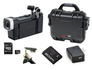 Zoom Q4N-PACK1-K Compact Video and Audio Recorder Bundle with Rechargeable Battery, Charger, 32GB microSDHC Card, Case