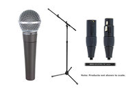 Shure SM58LC-SOLO-K SM58-LC SOLO Bundle with Mic + Tripod Mic Stand / Boom + Cable
