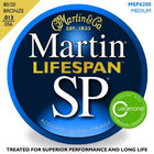 Martin Strings MSP6200 SP Lifespan Series Medium 80/20 Bronze Acoustic Guitar Strings