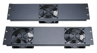 Middle Atlantic QTFP-1 3SP Quiet Fan Panel with One Fan and Textured Finish