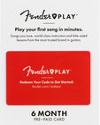 Fender FENDER-PLAY-6-CARD Fender Play 6 Month Subscription Prepaid Card