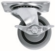 Middle Atlantic Products 5WLR Caster Set Floor Friendly 4-casters, 2-locking