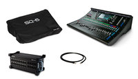 Allen & Heath SQ-6-STARTER-PACK-K Digital Mixer Bundle with Stagebox, Cover and Cat6 Cable