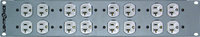 Lightronics EP82  8-Channel Edison Duplex Outlet Panel, 2 Rack Units