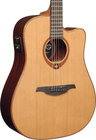 Lag T100DCE Acoustic/Electric Guitar, Dreadnought Cutaway, Solid Red Cedar Top, Dark Mahogany Back & Sides, Gloss Finish