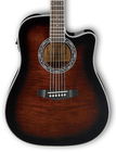 Ibanez PF28ECEDVS PF Series Cutaway Dreadnought Acoustic/Electric Guitar with SST Preamp