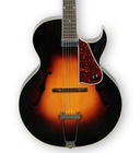 The Loar LH-350 Gloss Vintage Sunburst Archtop Cutaway Acoustic/Electric Guitar with Humbucking Pickup