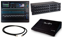 Allen & Heath QU-24C-STARTER-PCK-K 24-Channel Digital Mixer and Stagebox Bundle