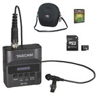 Tascam DR-10L-PACK1-K DR-10L Recorder/Lav Mic Bundle with Case, 16GB microSDHC Card, Batteries