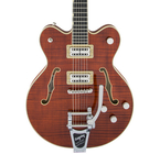 Gretsch G6609TFM-BBN G6609TFM Player Edition Broadkaster Center Block Double-Cut Guitar with Deluxe Hardshell Case