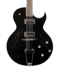 The Loar LH-280-CBK Single Cutaway Archtop Guitar with Dual Humbuckers in Black Finish