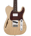 G&L ASAT-BLUES-HLW-BTB ASAT Classic Bluesboy Semi-Hollow Electric Guitar with SH Pickup Configuration, Blonde Finish, and Rosewood Fingerboard