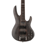 ESP Guitars LTD B-204SM Electric Bass Guitar, See Thru-Black Satin